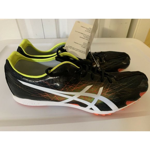 New Asics G604Y Gunlap Black White Track And Field Shoes Men's US‎ 10 - Picture 6 of 8